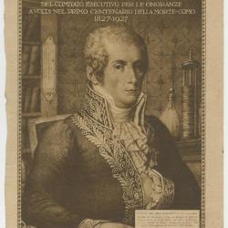 "Settimanale ufficiale del comitato esecutivo per le onoranze a Volta del primo centenario della morte-como 1827-1927"