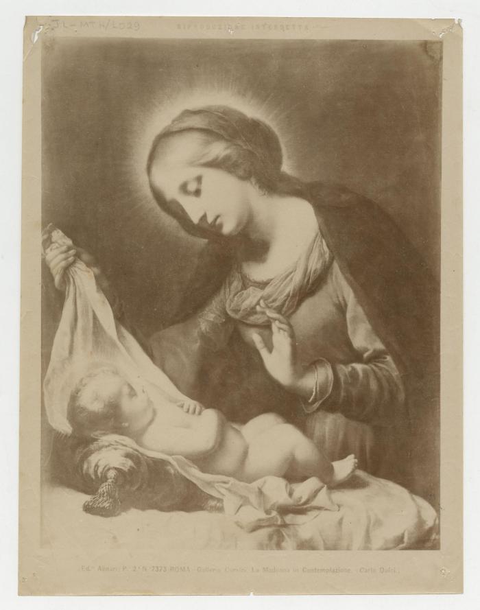 "N° 7373 ROMA - Galleria Corsini. La Madonna in Contemplazione. Carlo Dolci"