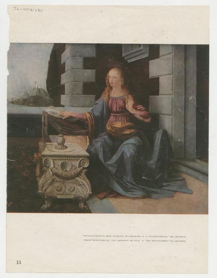 "'Annunciazione della Vergine' di Leonardo"
