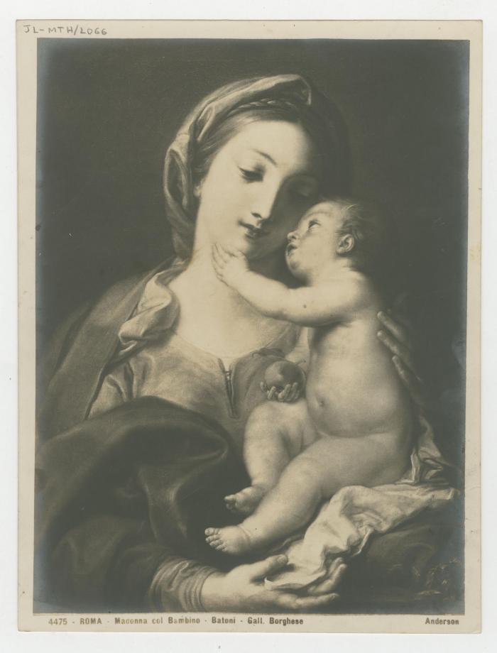 "4475 - ROMA - Madonna col Bambino - Batoni - Gall. Borghese"
